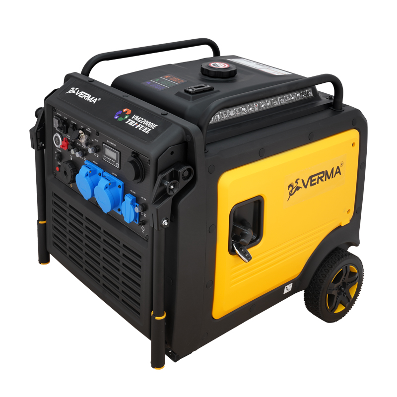 عکس موتور برق اینورتر سایلنت 8.5 کیلووات ورما مدل VM22000IE – سه‌گانه‌سوز، ریموت استارت و سیستم ATS هوشمند