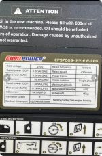 موتور برق سایلنت یوروپاور مدل EP9700S-INV-EW | ریموت استارت - Image 6