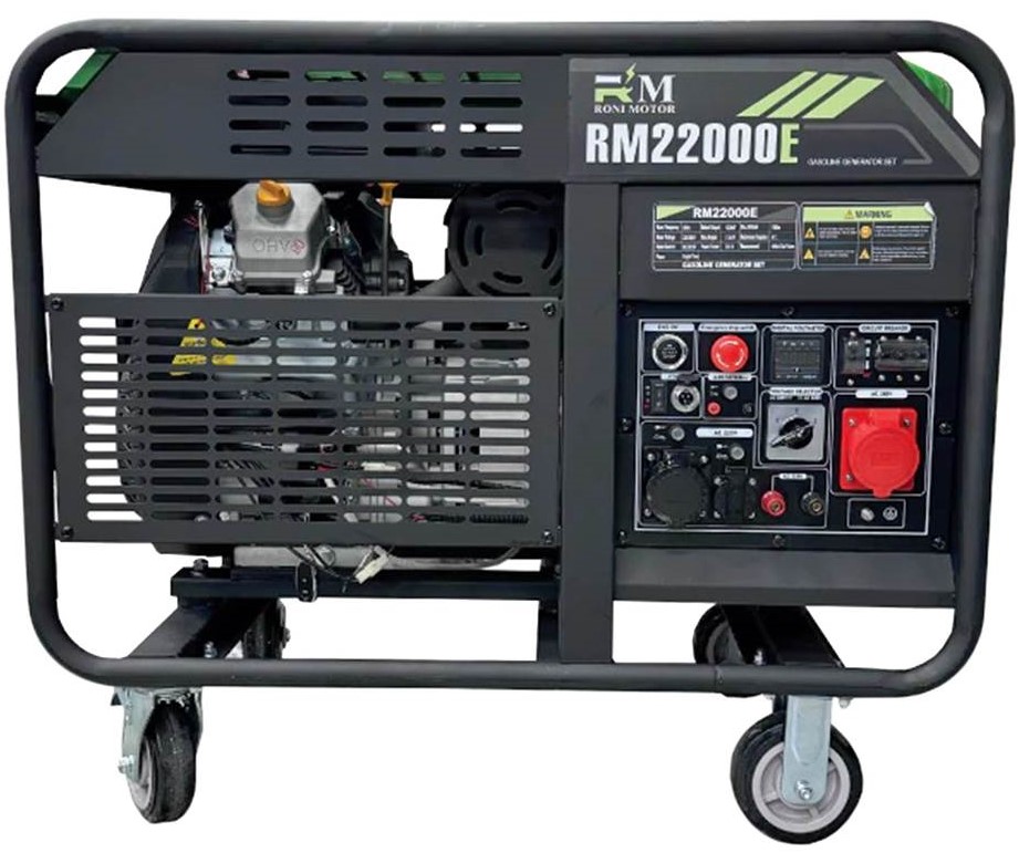 ابزار-یدکی.jpg موتور برق بنزینی ریموتدار تکفاز و سهفاز 17 کیلووات رونی مدل RM22000E - Image 1